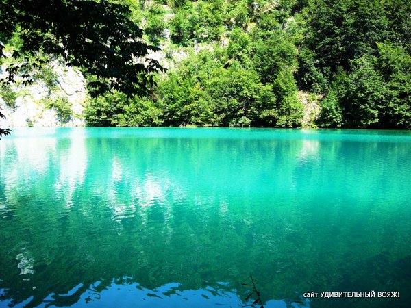 цвет воды в национальном парке Плитвицкие озера