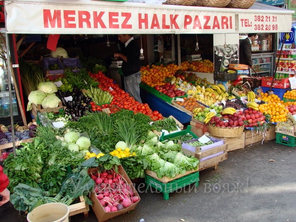 овощи и фрукты в Стамбуле