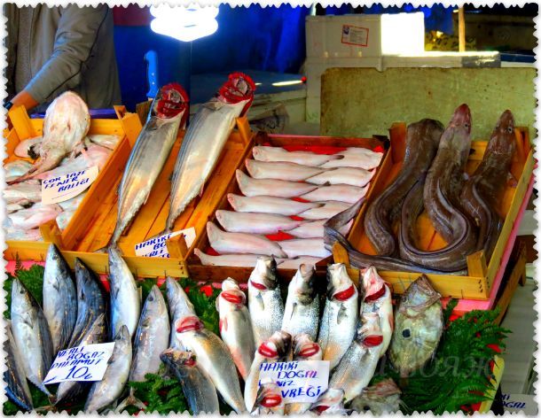 рыбный рынок в Стамбуле