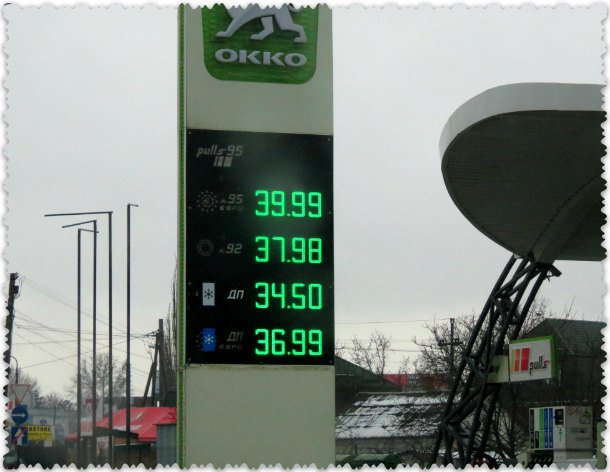 цены на бензин на Ялтинской трассе в 2015